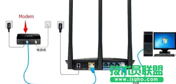 TP-Link WR885N無(wú)線(xiàn)路由器怎么安裝 三聯(lián)