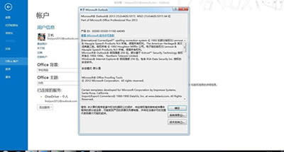 office2013版本信息 office2013版本信息