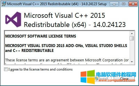 @ʾ Microsoft Visual C++-2015 Redistributable ĻҪͬSɗl͗l“ͬ”дȻΓ“b”o