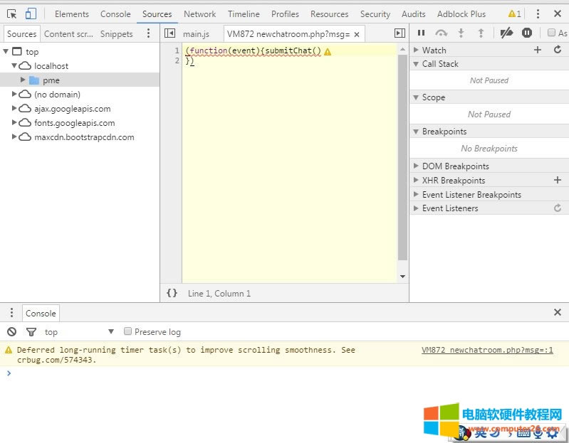 Chrome_l߹P“Deferred long-running timer task(s) ”ľ1
