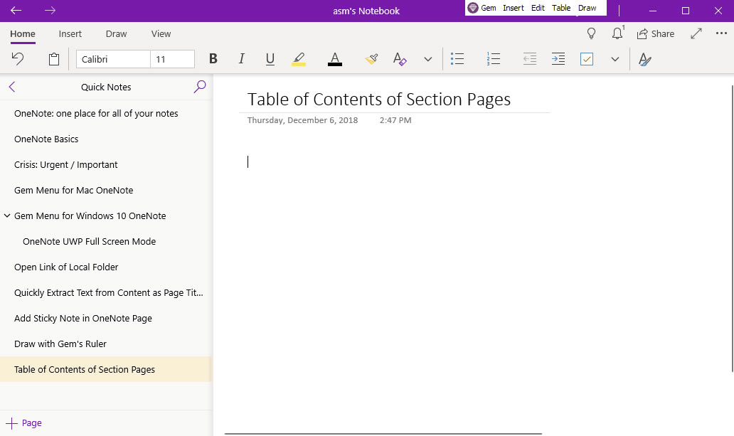 ʹ䌚ˆ΁ OneNote for Windows 10 ķօ^Ŀ䛴V