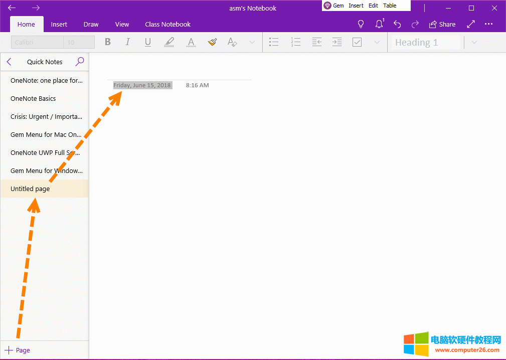 ĬJ OneNote ڸʽ