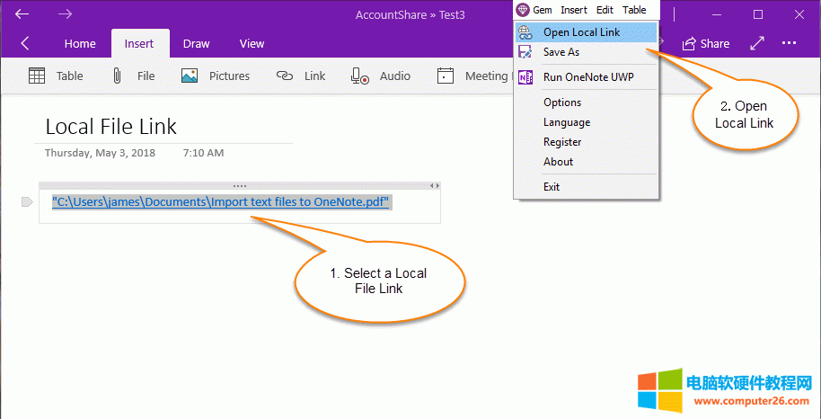 䌚ˆ Gem Menu for OneNote UWP ṩ“_朽”ĹÁ_ OneNote UWP ﱾ朽