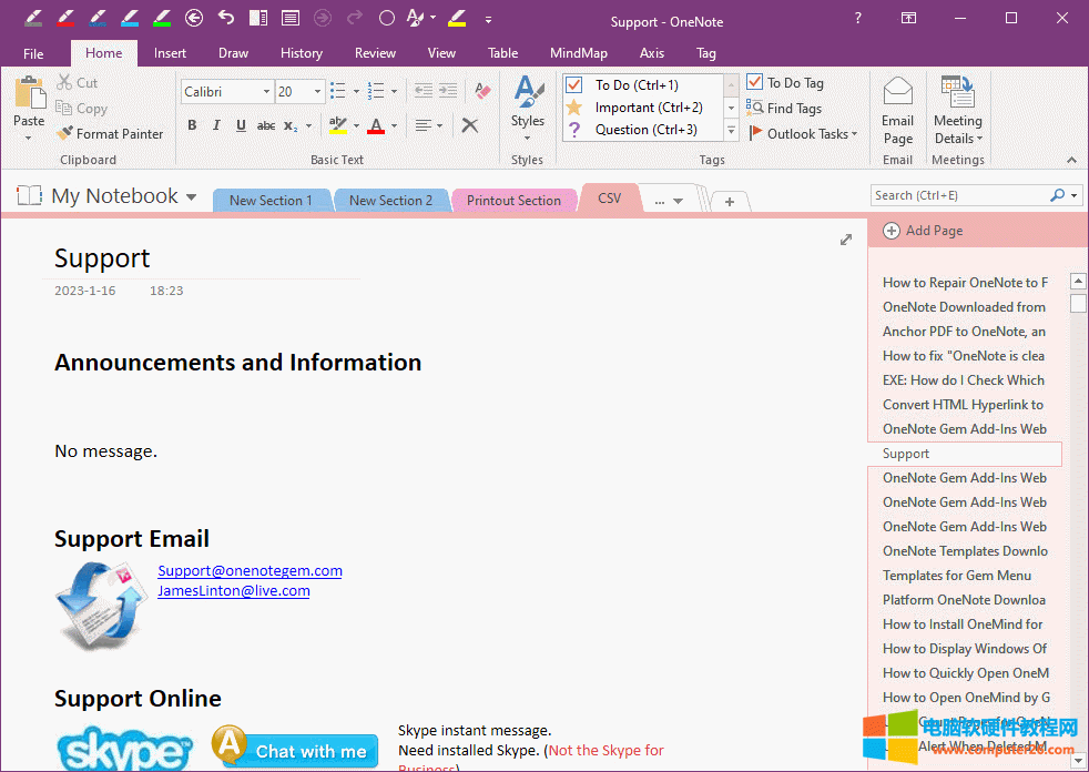  OneNote в鿴ĽY