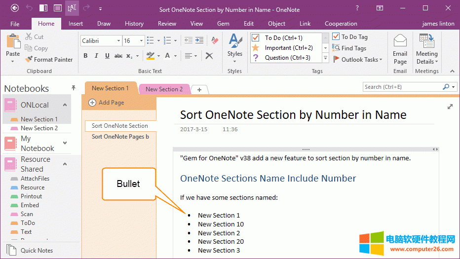 OneNote PӛĿ̖