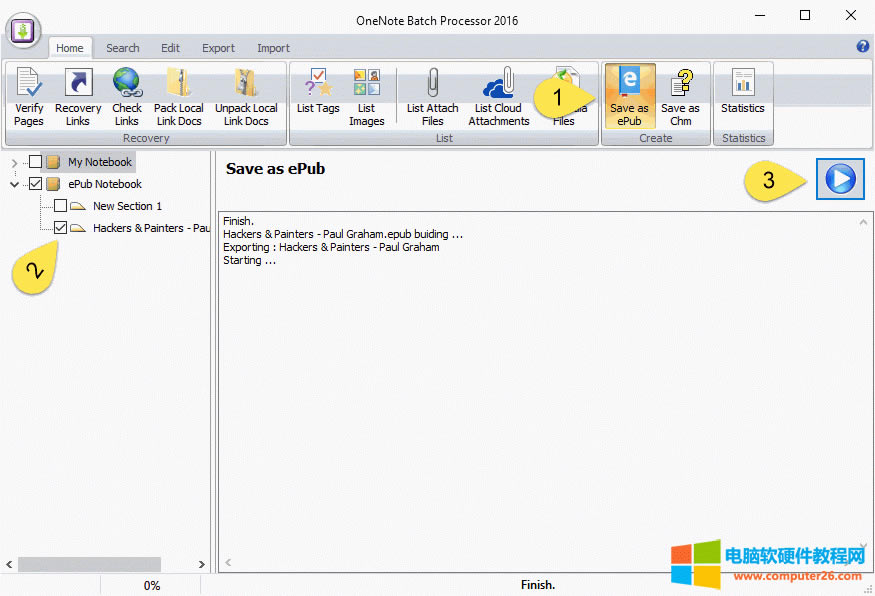 ʹ OneNote Batch  ePub ӕ 