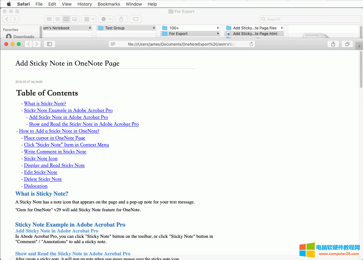 Þg[ Safari 鿴 HTML ļ