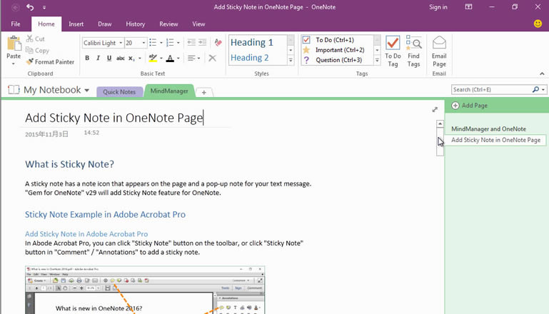  MindManager һIɮǰ OneNote Ŀ䛴V˼SD