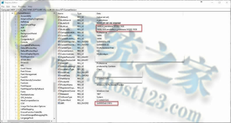 Win10 1607 14986.1001更新 (KB3206309)CAB文件下載