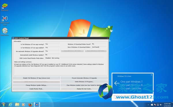 驚喜:“Ready for Windows 10檢查回來