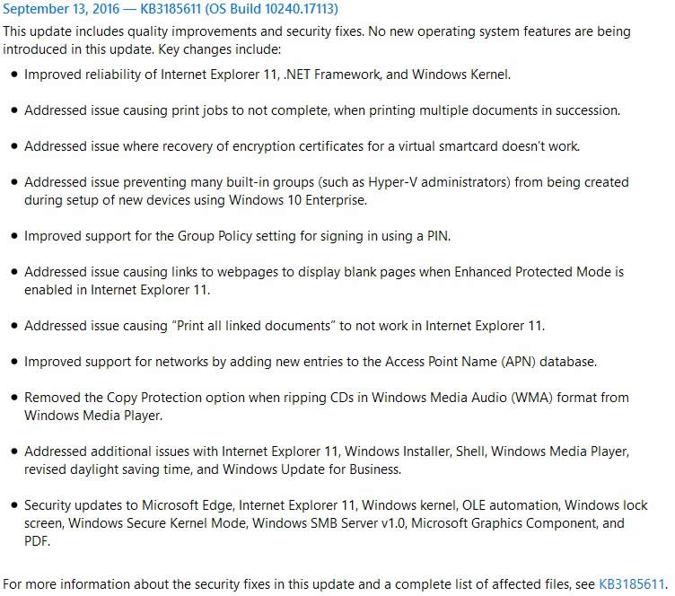 Qwin10 1607ϵyKB3185611ae`