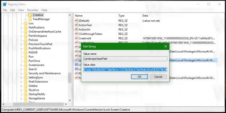 在Windows 10查找當前鎖定屏幕圖像文件