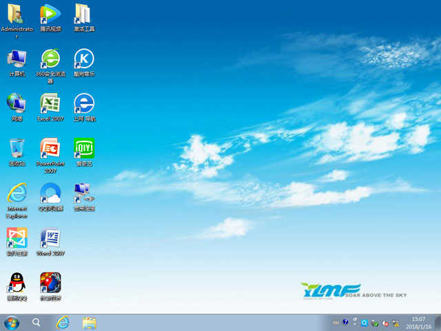 雨林木風(fēng) GHOST WIN7 SP1 X64 快速安裝版 V2018.01(64位)