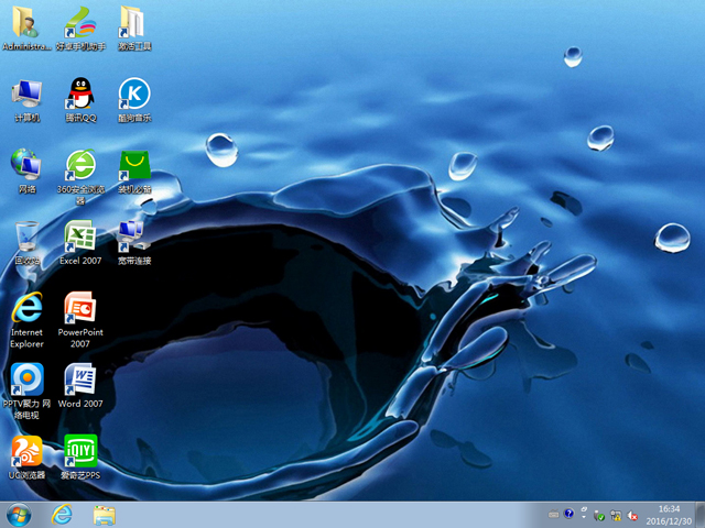 深度技術(shù) GHOST WIN7 SP1 X86 歡度元旦版 V2017.01(32位)