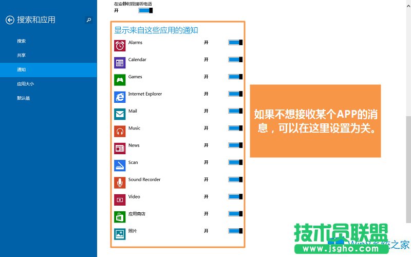 ֵࣩWin8.1{APP֪ͨ@ʾrgķ