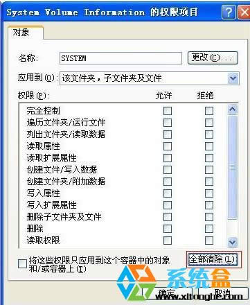 為XP文件夾添加權(quán)限 XP純凈版系統(tǒng)如何刪除system volume information文件夾