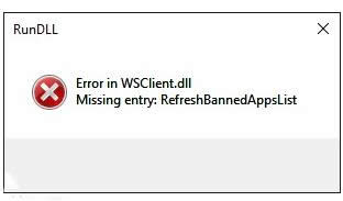 Win10提示Error in WSClient.dll錯誤處理技巧
