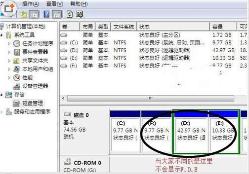 重裝Win7系統(tǒng)后只剩C盤其他盤消失的解決方法